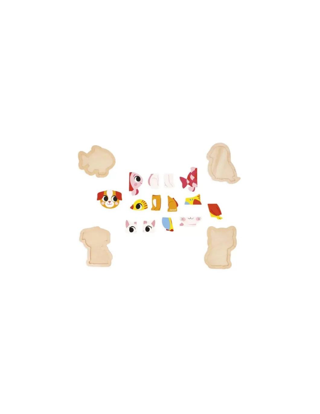 Puzzles évolutifs en bois Animaux domestiques - Janod
