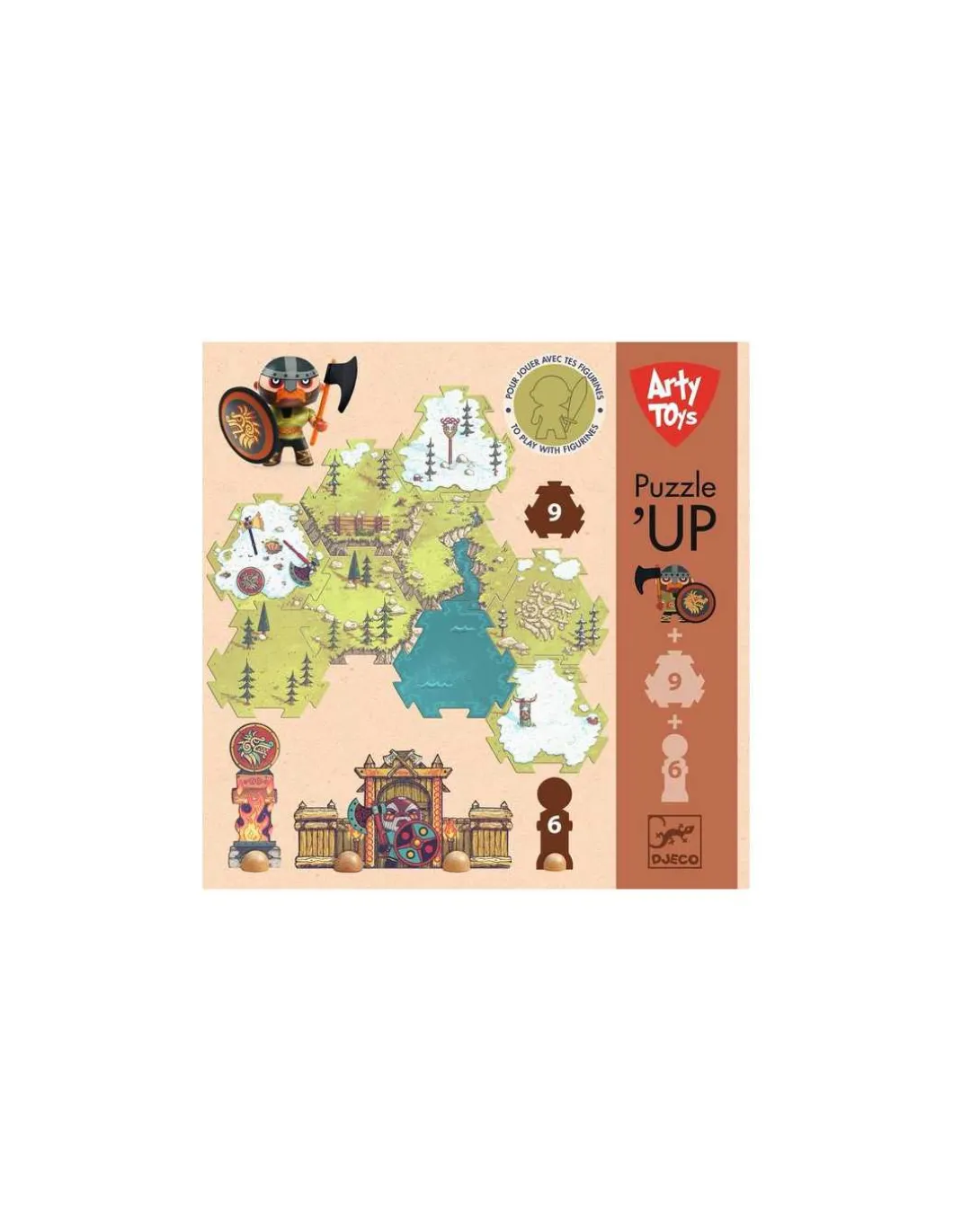 Puzzl'Up Alric Barbarious 15 pièces - Djeco