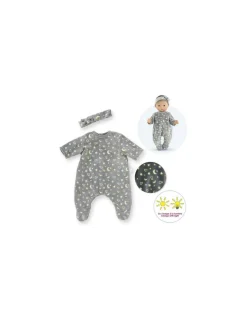 Pyjama Brille dans la nuit et bandeau pour poupée - Corolle