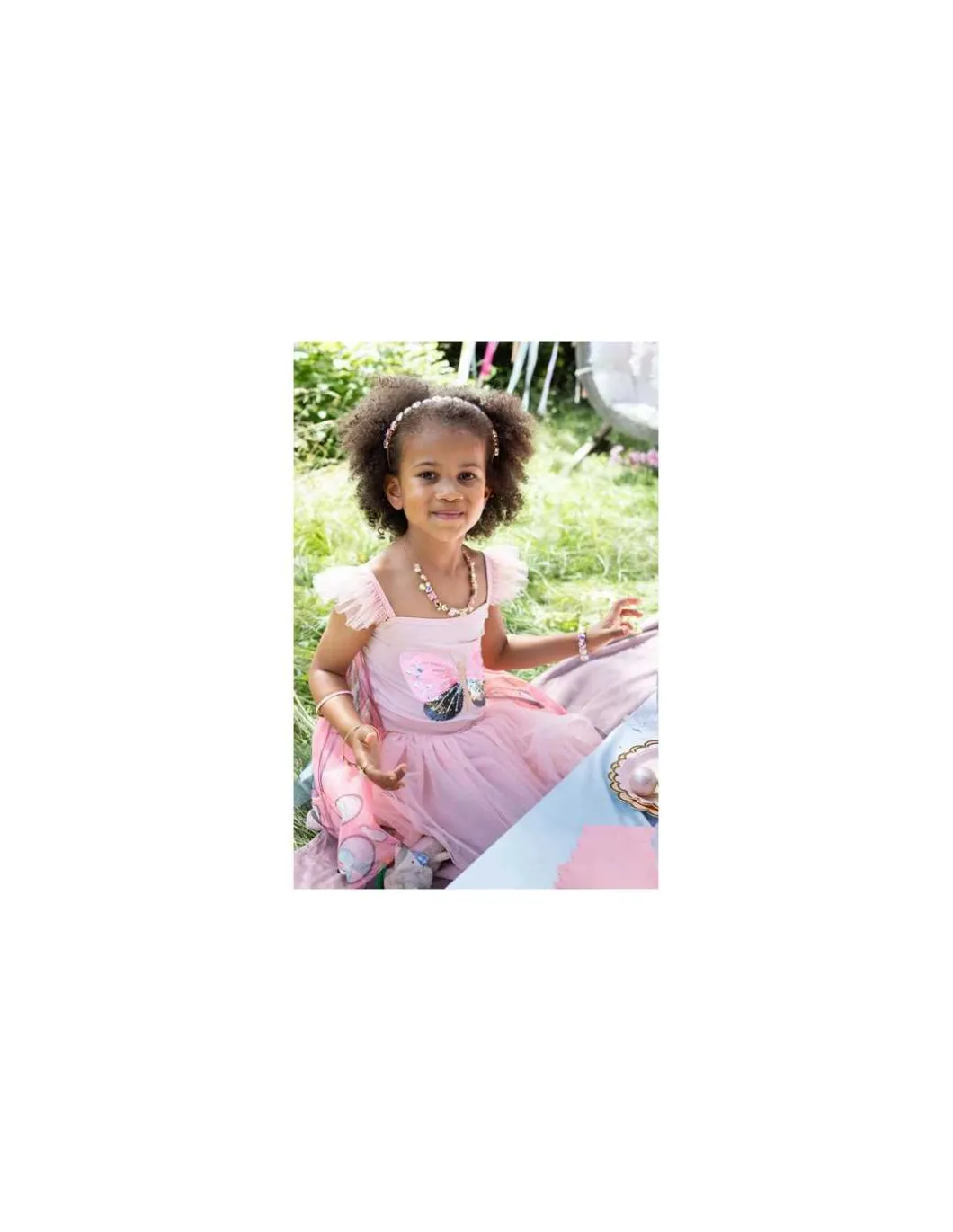 Robe de papillon sequins avec ailes 5-6 ans - Great Pretenders