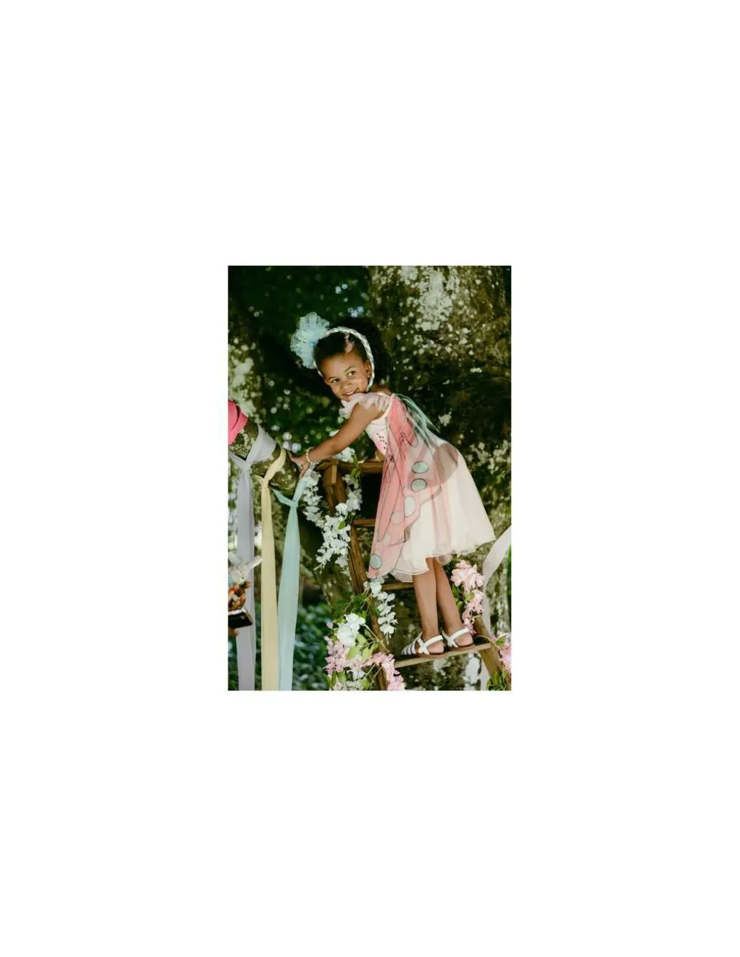 Robe de papillon sequins avec ailes 5-6 ans - Great Pretenders