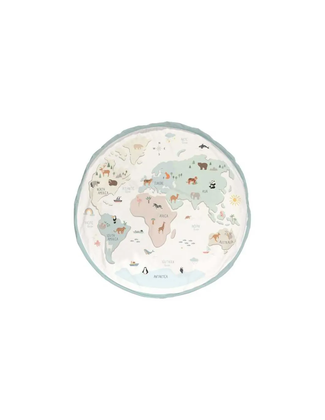 Sac à jouets worldmap colors - PlayandGo