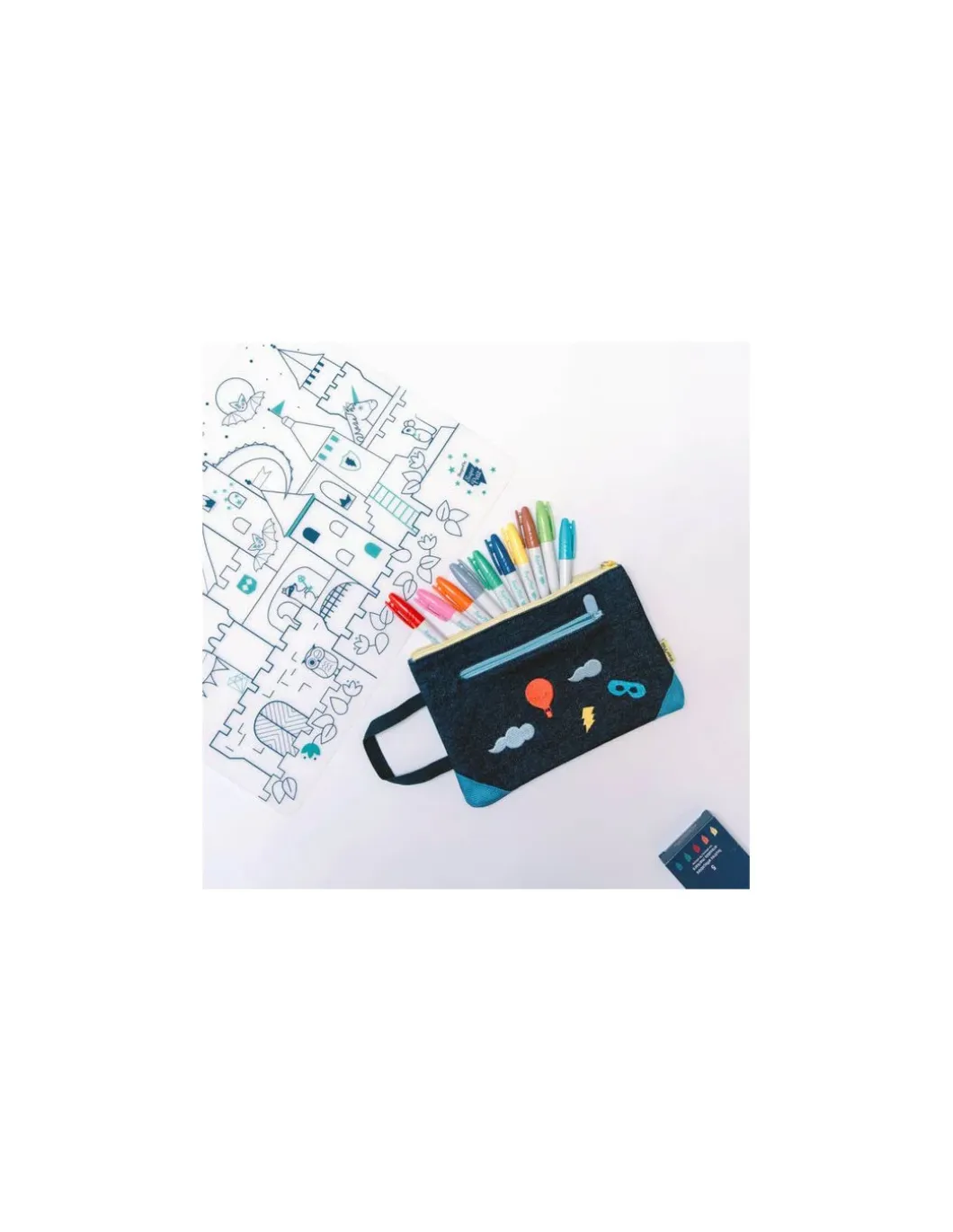 Set à colorier silicone Château - Super Petit