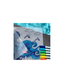 Set à colorier silicone Surf party - Super Petit