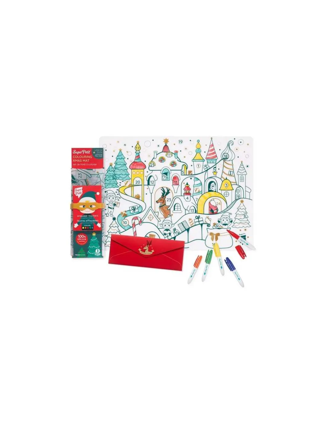 Set à colorier silicone Village de Noël - Super Petit