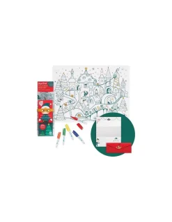 Set à colorier silicone Village de Noël - Super Petit