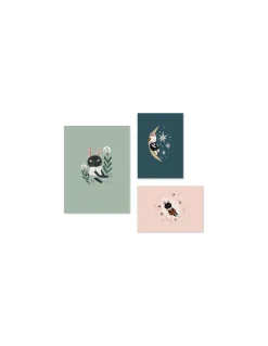 Set de 3 affiches Après la pluie - Moulin Roty