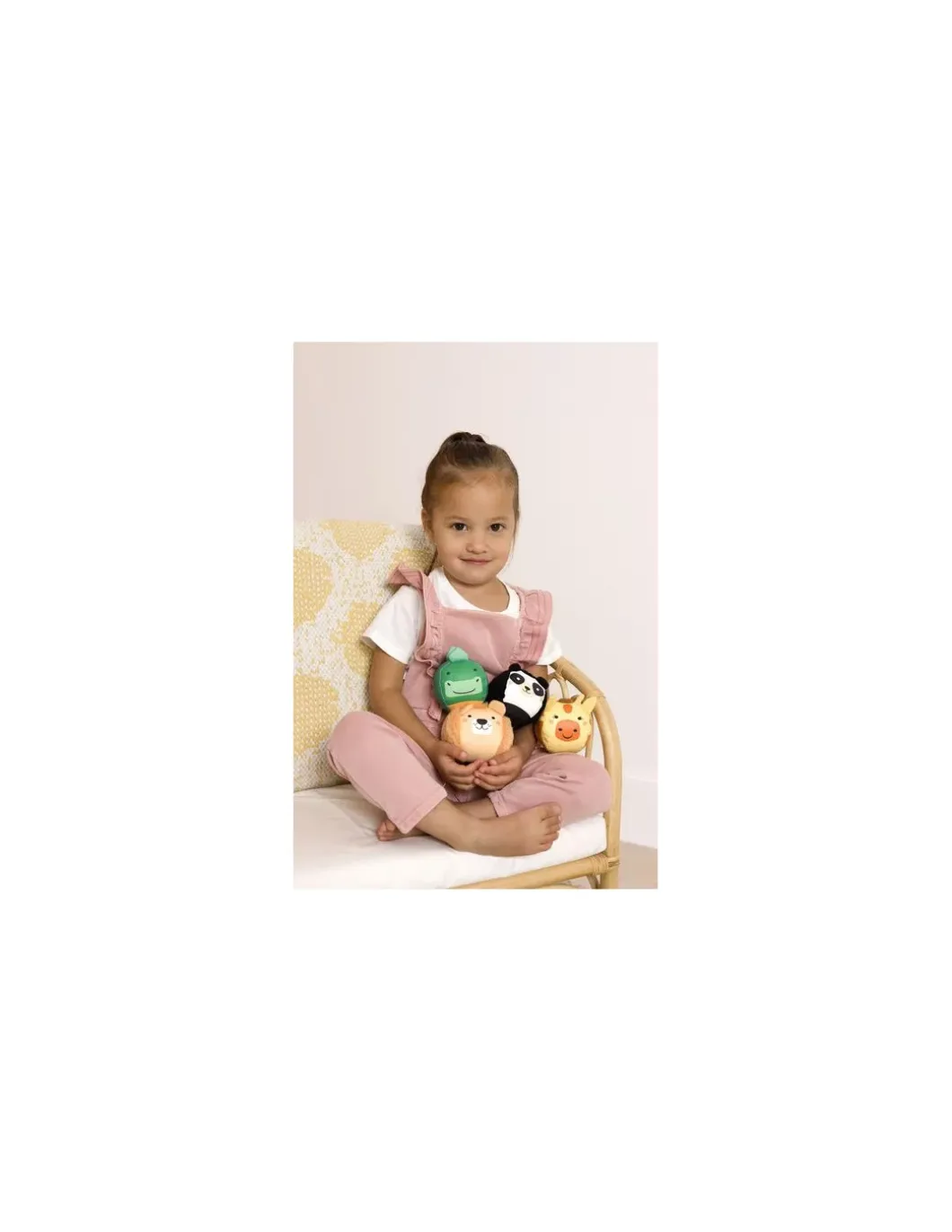 Set de 4 balles doudous jungle - Little Big Friends