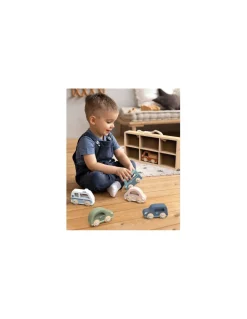 Set de 6 voitures en bois - Speedy Monkey