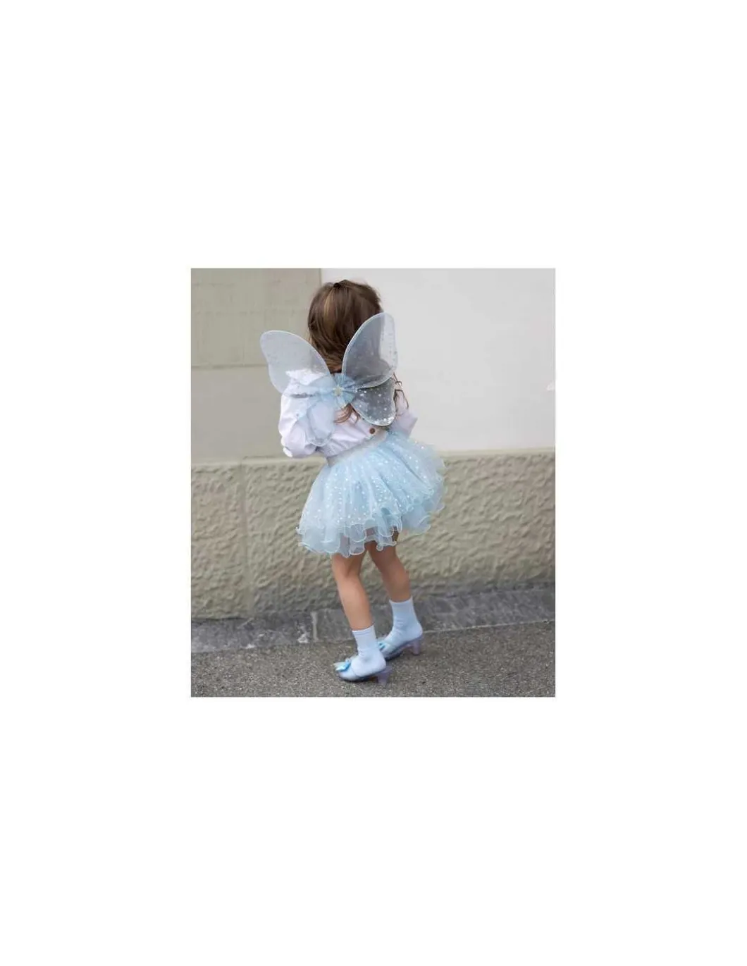 Set de fée, jupe, ailes et baguette bleu clair 4-6 ans - Great Pretenders