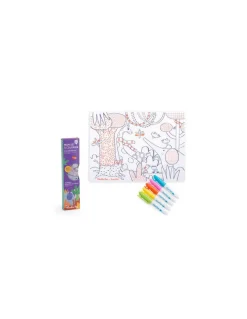 Set en silicone à colorier et 5 feutres Les Toupitis - Moulin Roty