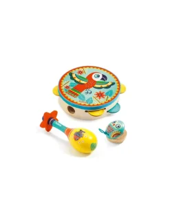 Set musical tambourin, maracas et castagnette Animambo - Djeco