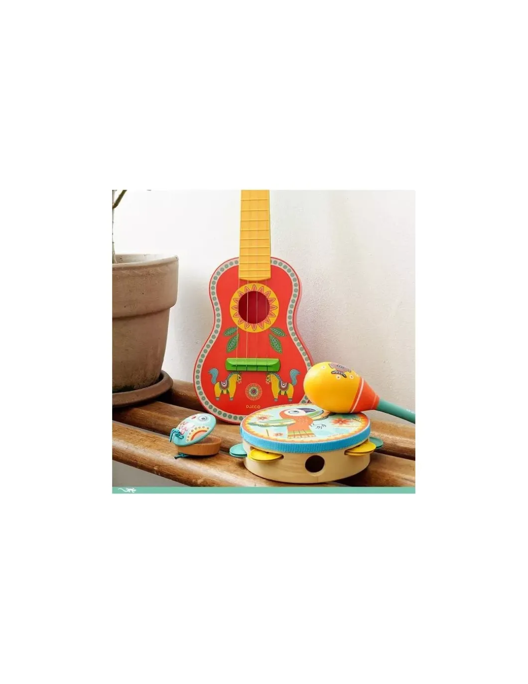 Set musical tambourin, maracas et castagnette Animambo - Djeco