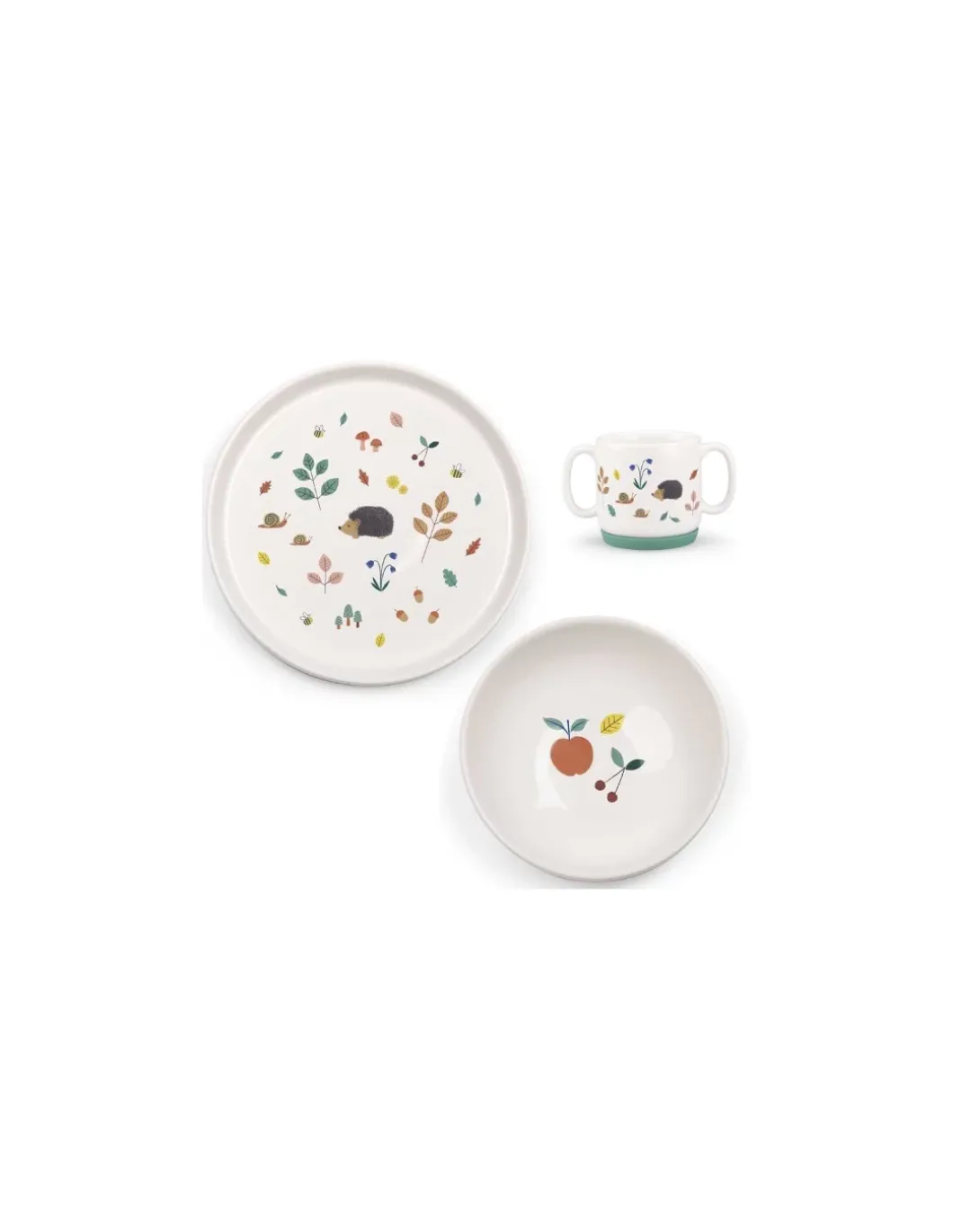 Set vaisselle porcelaine Pomme des bois - Moulin Roty