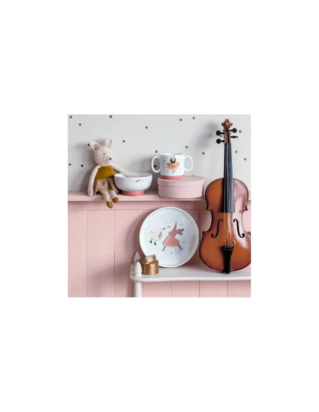 Set vaisselle porcelaine La petite école de danse - Moulin Roty