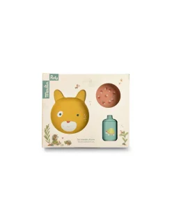 Set vaisselle silicone Trois Petits Lapins - Moulin Roty