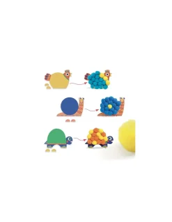 Silhouettes et pompons Animaux tout doux - Djeco