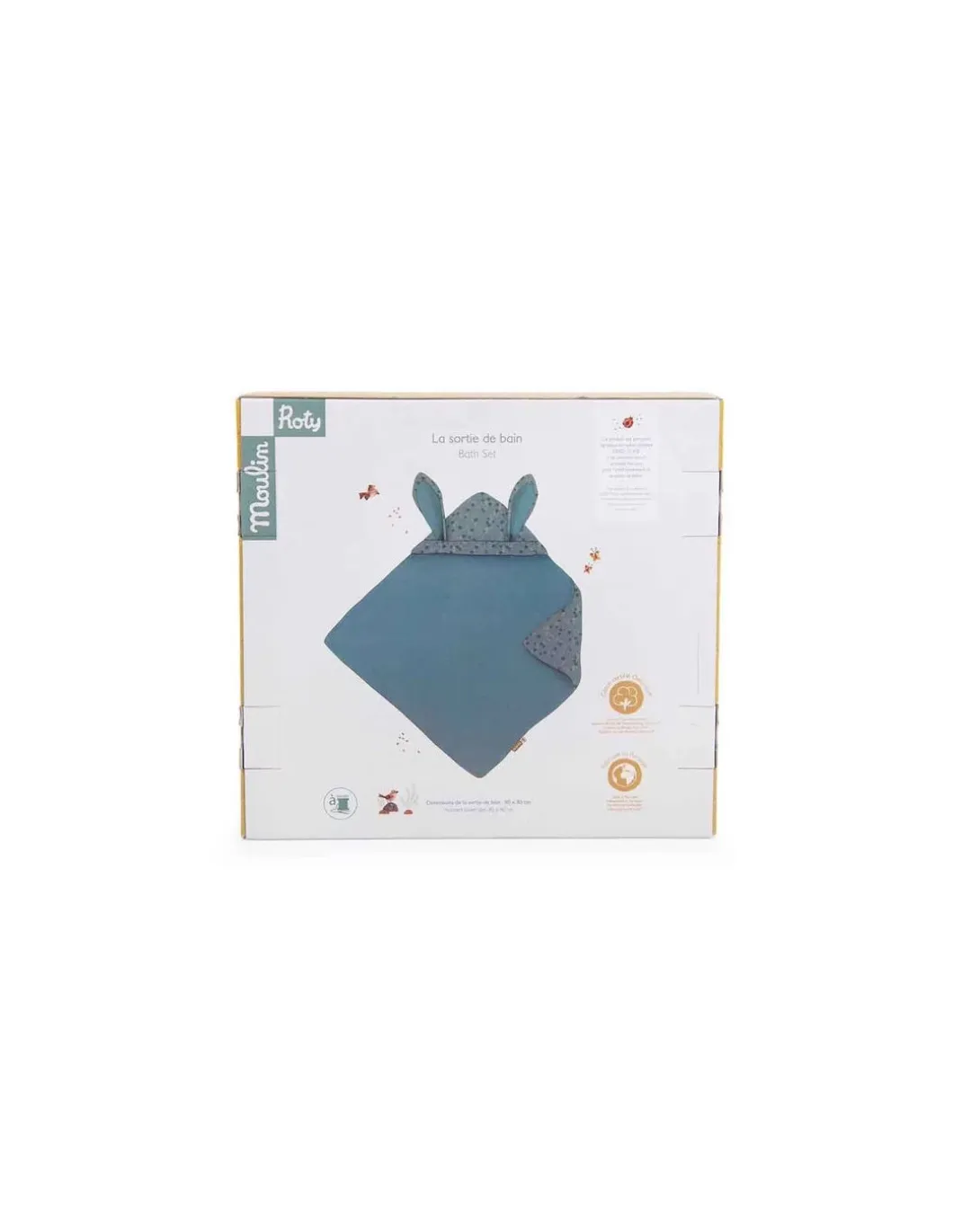 Sortie de bain sauge Trois Petits Lapins - Moulin Roty