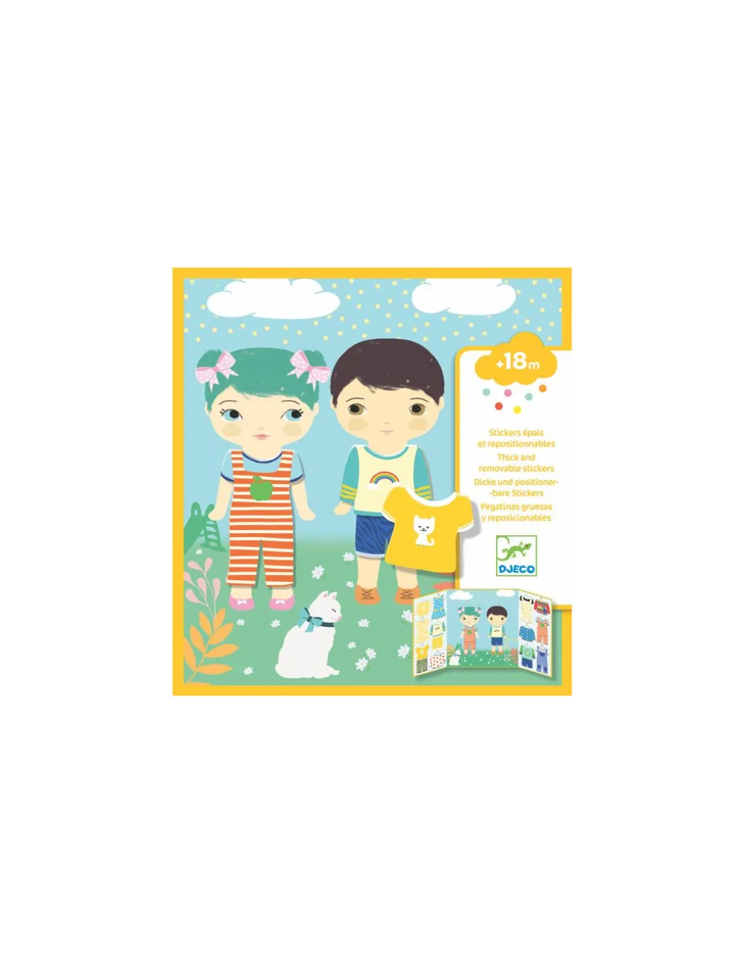 Stickers repositionnables les habits - Djeco