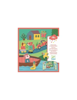 Stickers repositionnables les animaux - Djeco