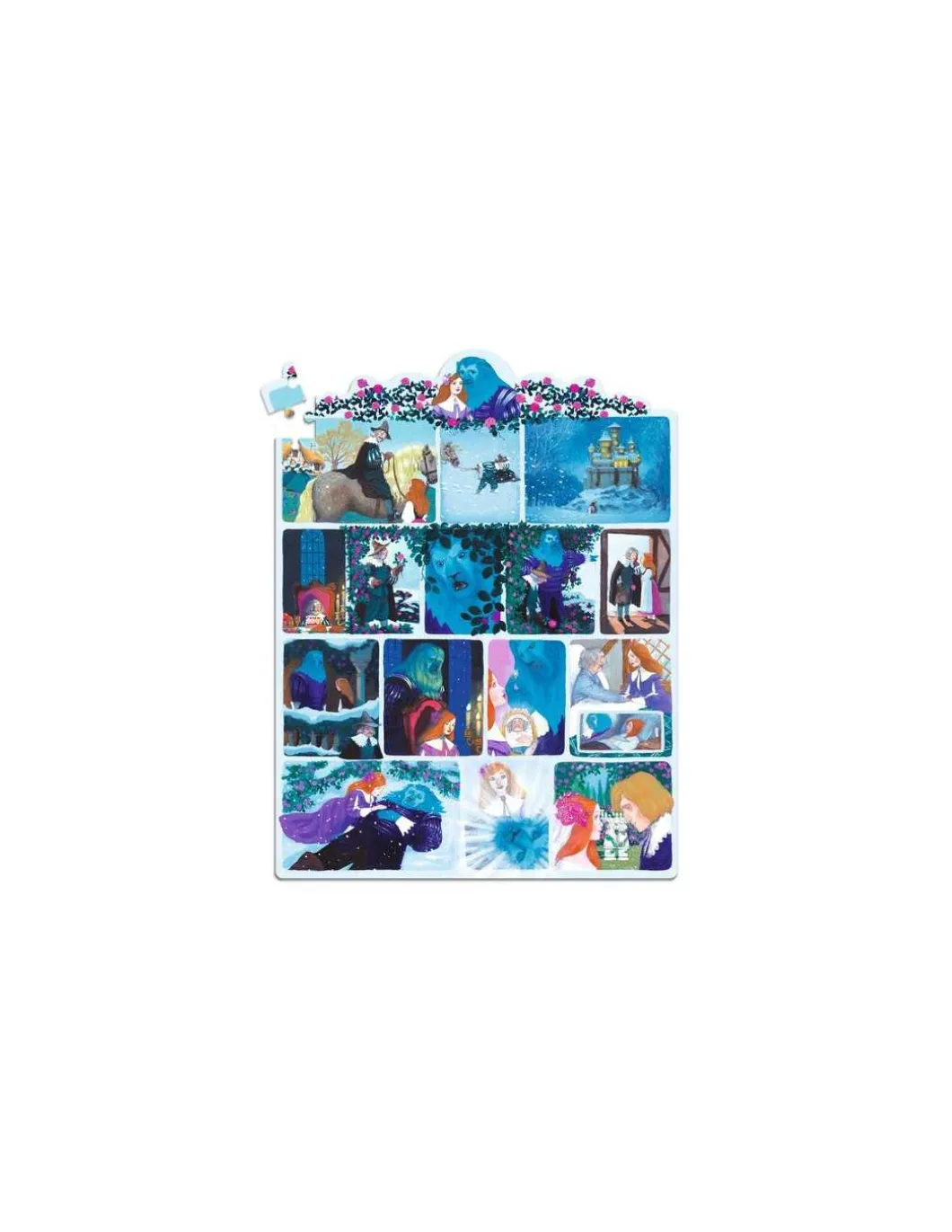 Story puzzle La Belle et la Bête 100 pièces - Djeco