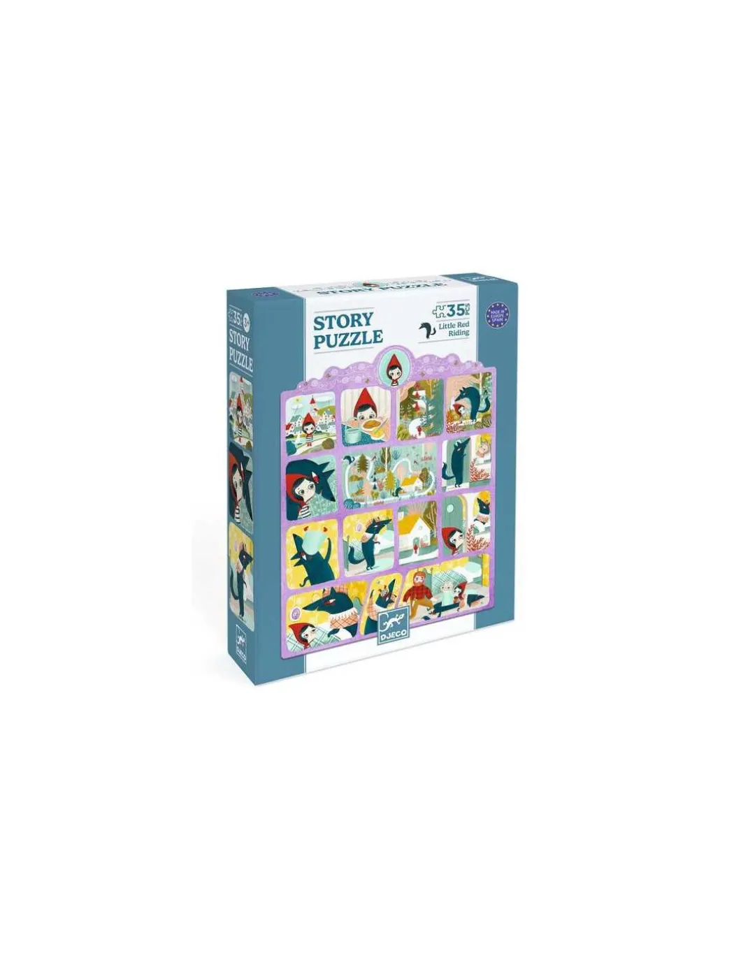 Story puzzle Le Petit Chaperon rouge 35 pièces - Djeco