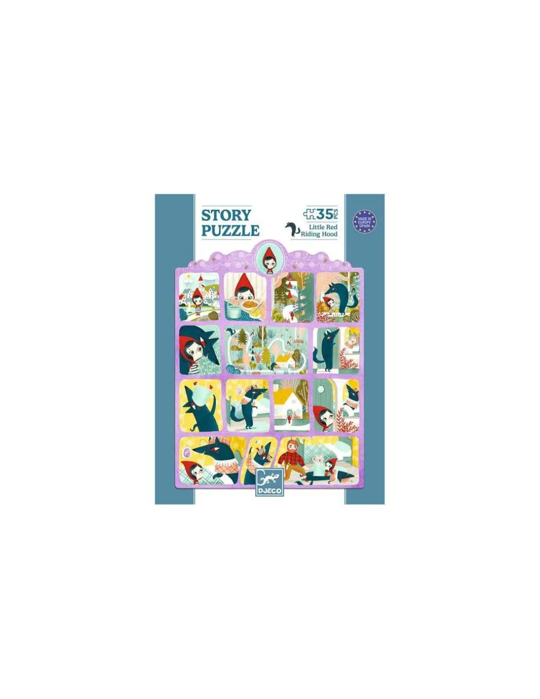 Story puzzle Le Petit Chaperon rouge 35 pièces - Djeco