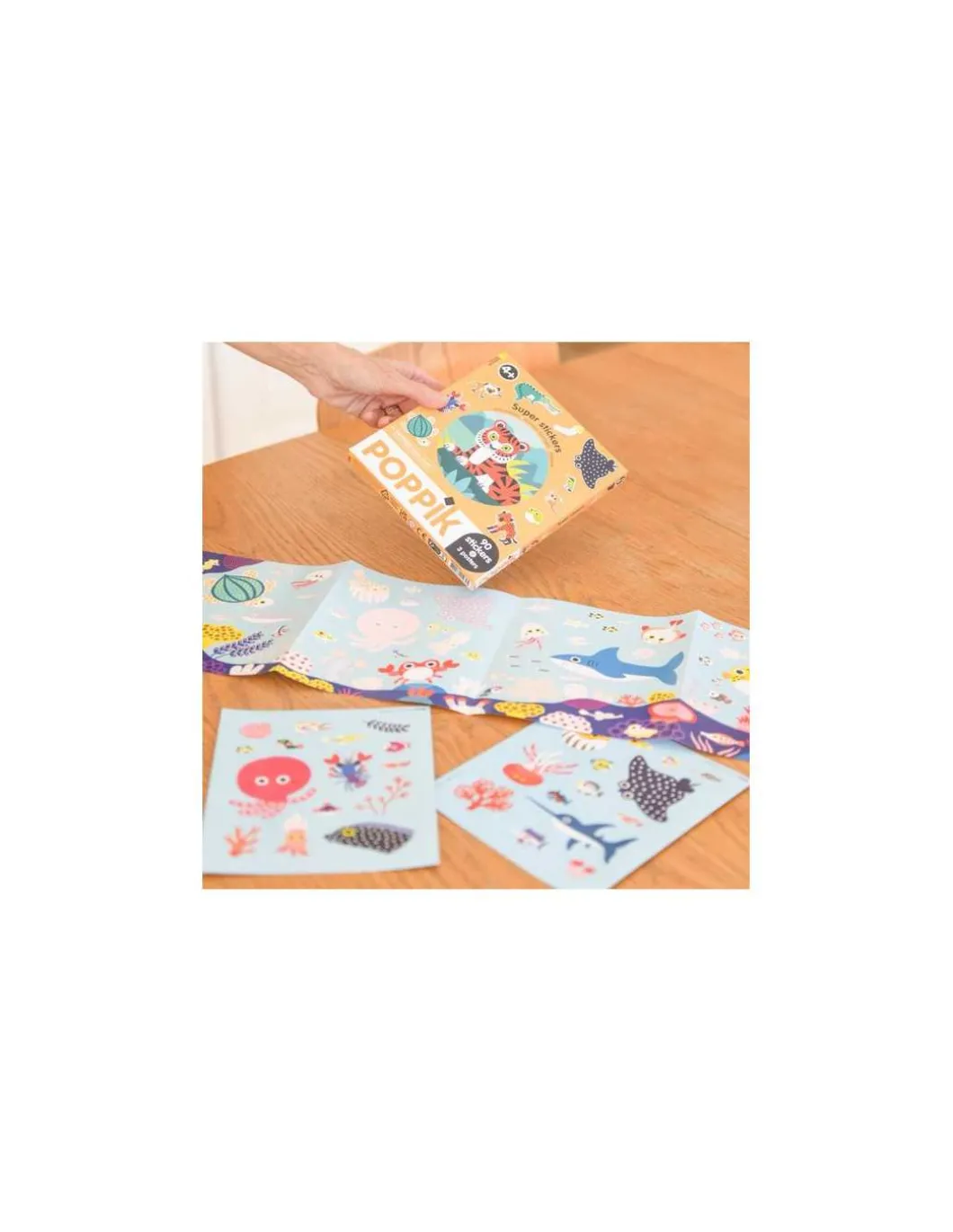 Super stickers Animaux sauvages - Poppik