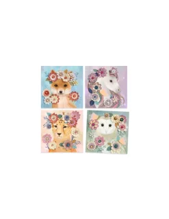 Tableaux en 3D Couronnes de fleurs - Djeco