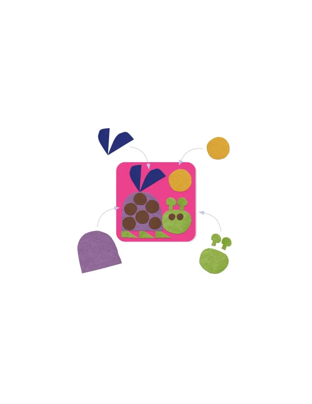 Tableaux en feutrine Petit doux - Djeco