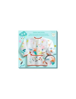 Tablier avec poche Gommettes et crayons - Djeco