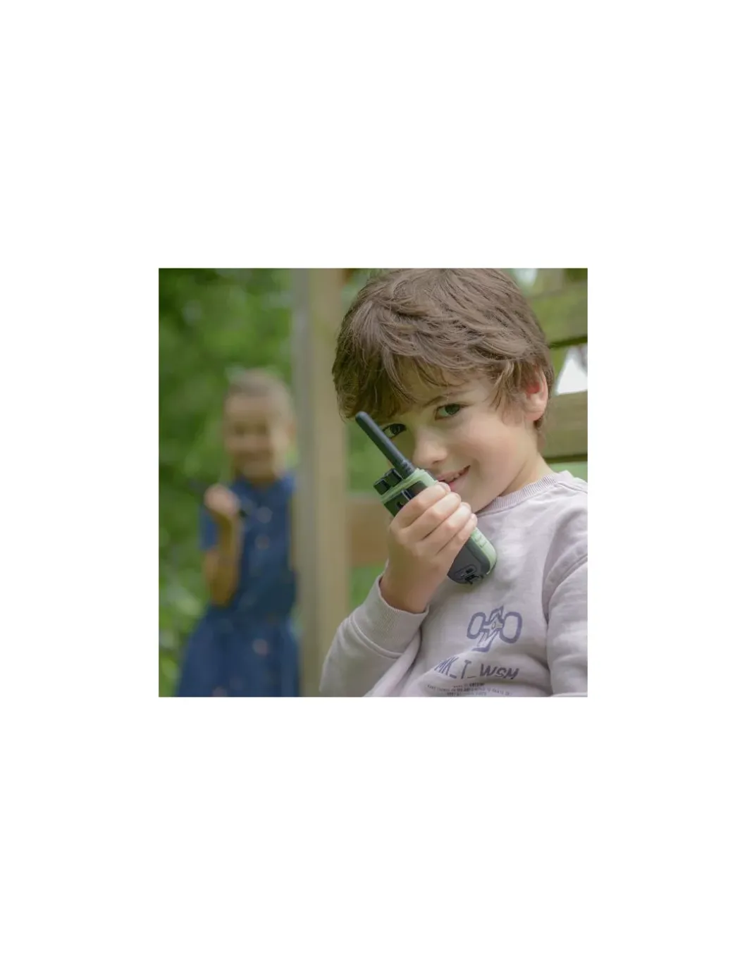 Talkie walkie avec batterie orange et vert - Kidywolf