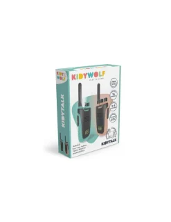 Talkie walkie avec batterie beige et cyan - Kidywolf