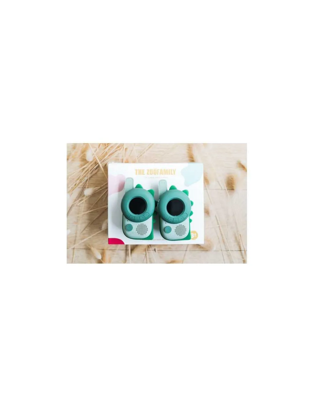 Talkie Walkie Dinosaure vert - The Zoofamily