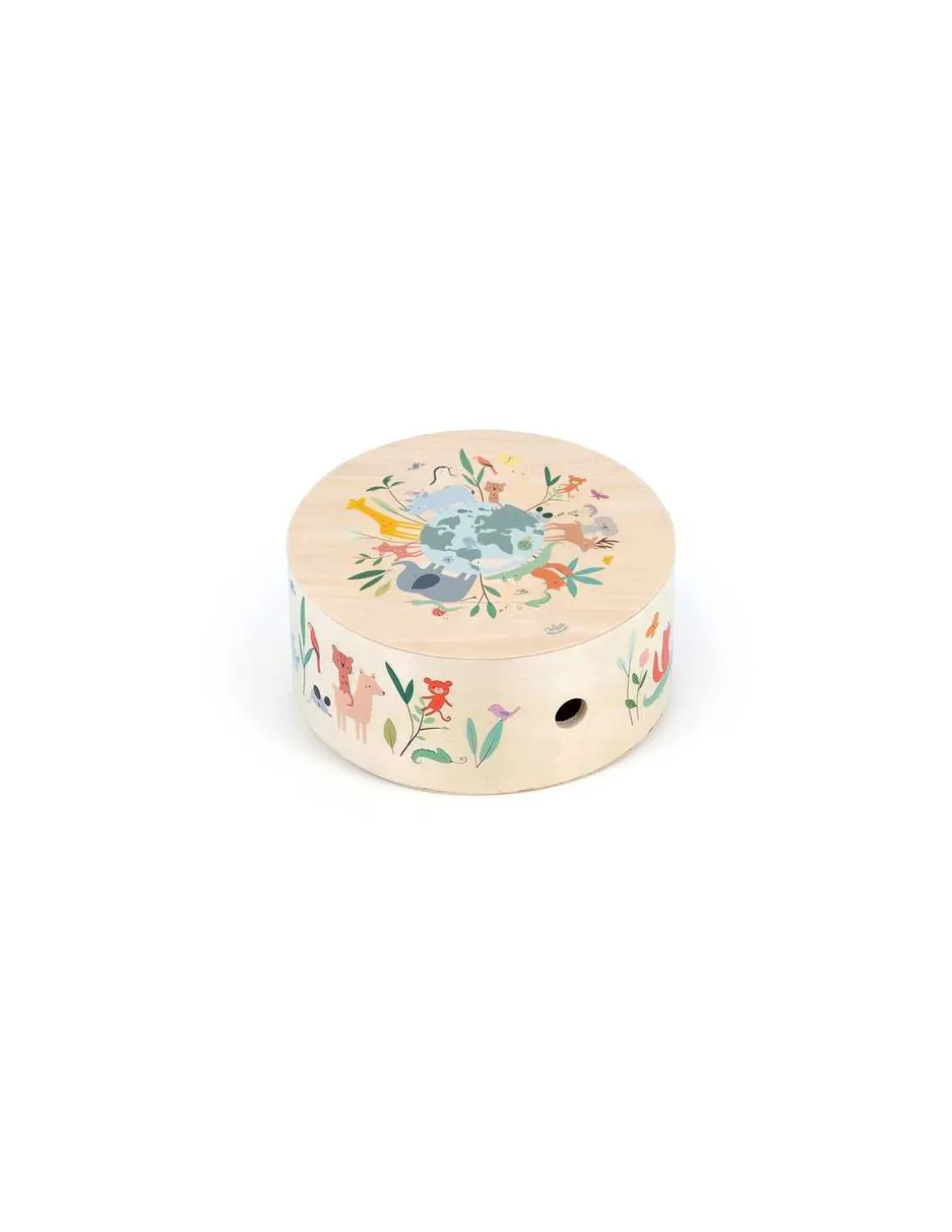 Tambour cajon les animaux du monde Sarah Betz - Vilac