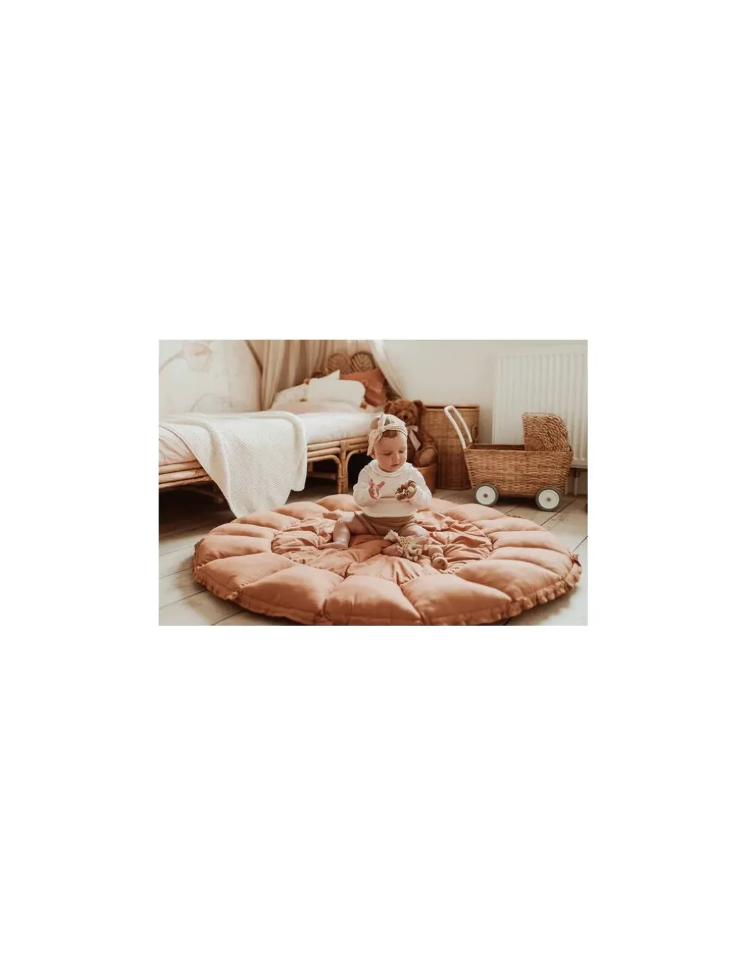 Tapis de jeu 3 en 1 Bloom marron - PlayandGo