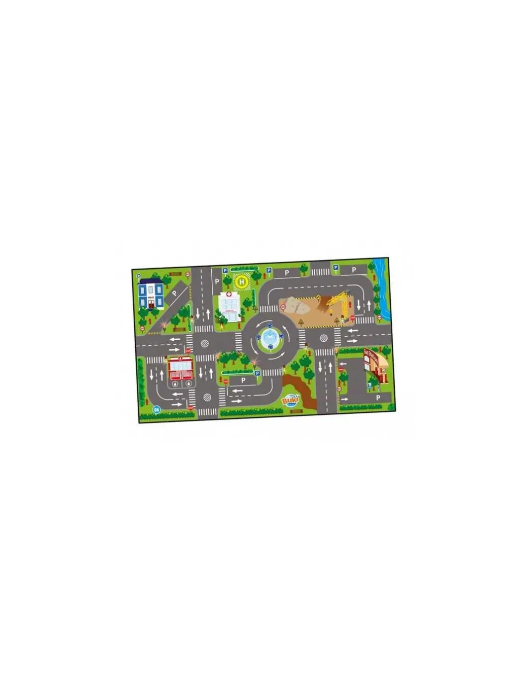 Tapis voiture lumineux avec 3 voitures - Buki