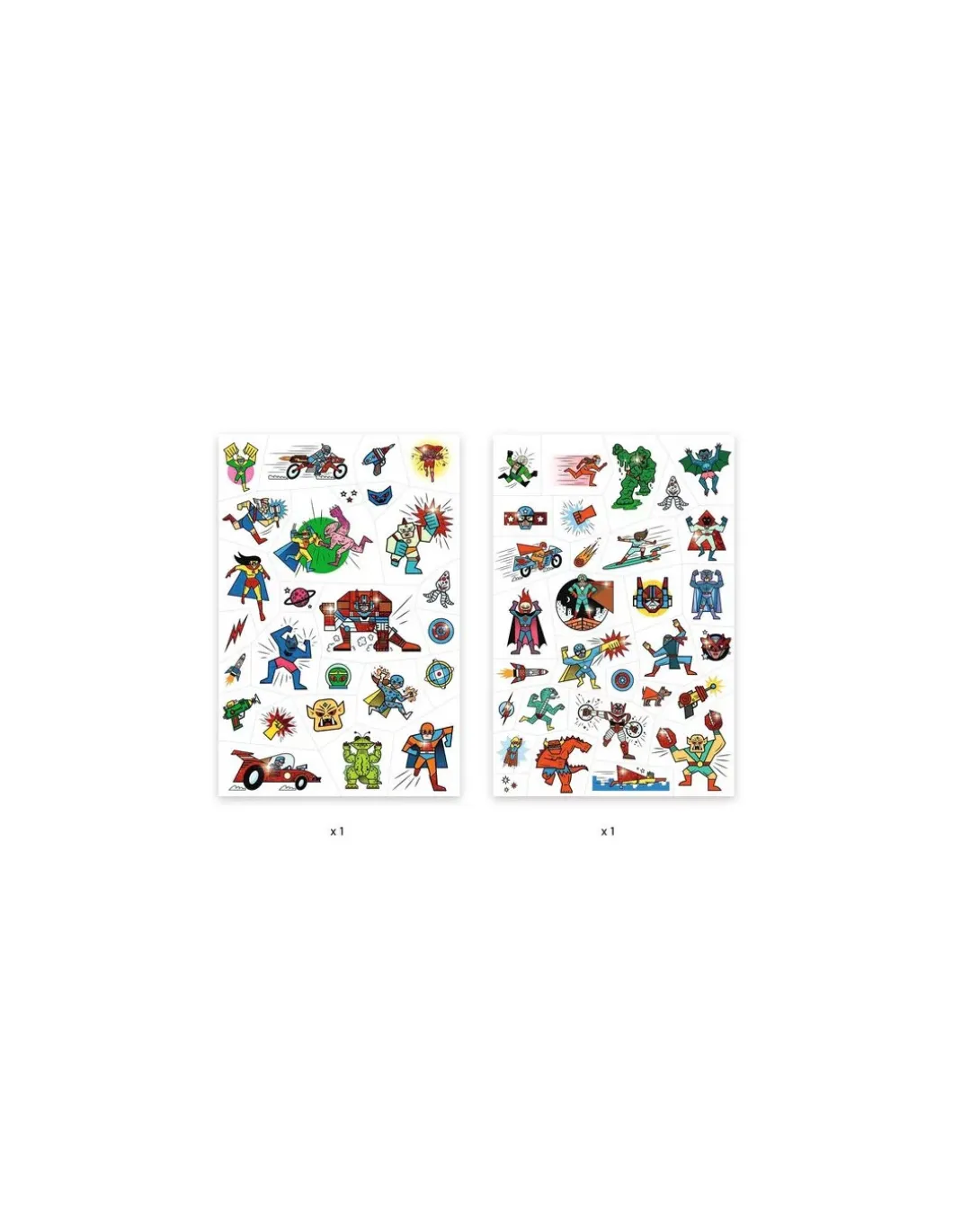 Tatouages Heroes vs villains - Djeco