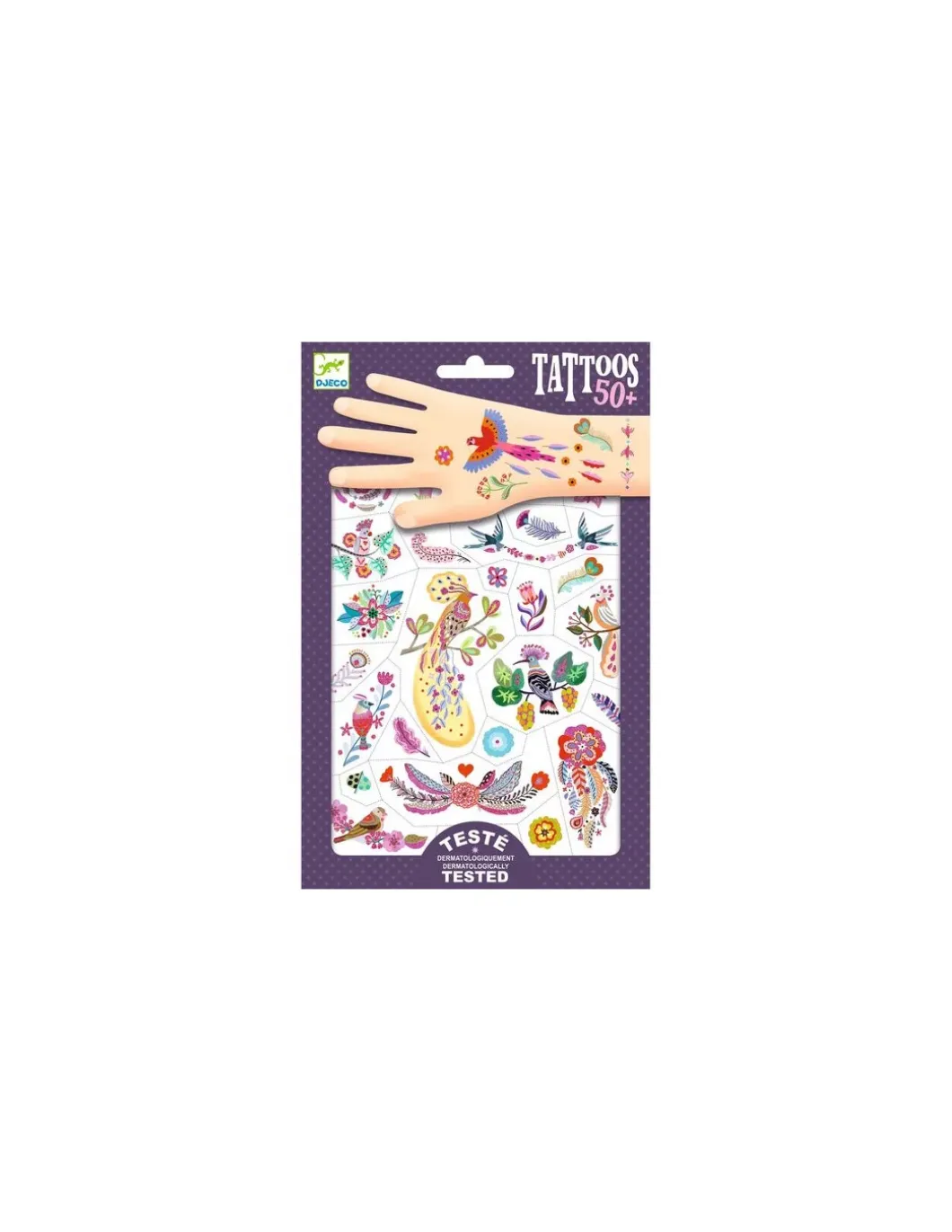 Tatouages Plume color - Djeco