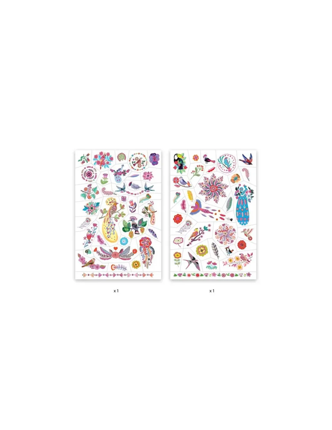 Tatouages Plume color - Djeco