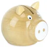 Tirelire cochon bois naturel - Vilac
