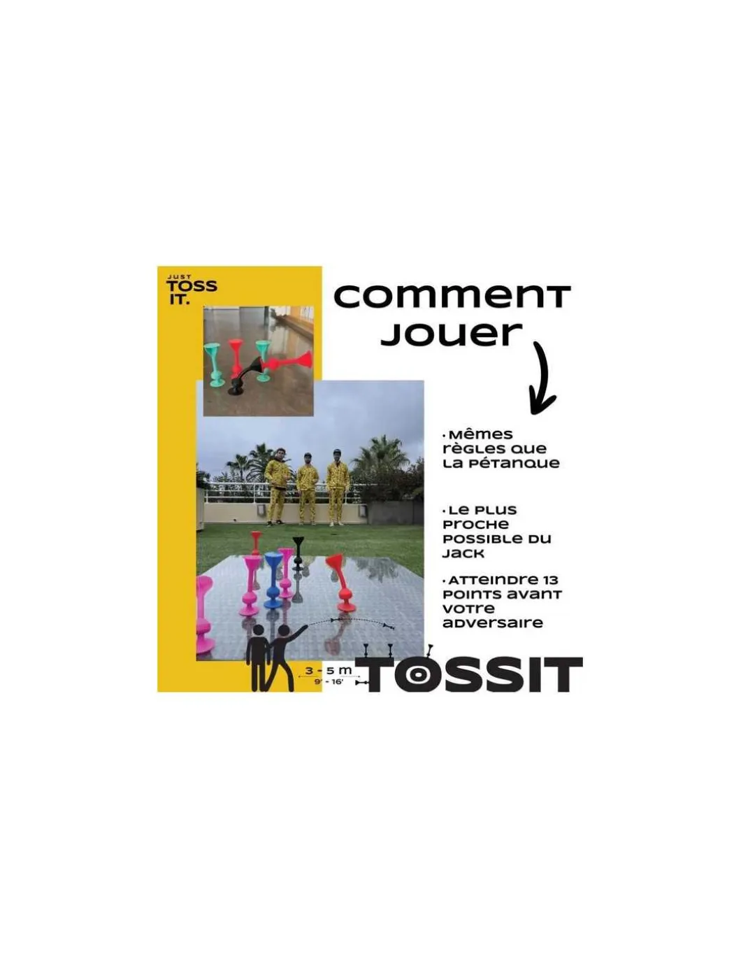 TOSSIT Pack Famille - Jeu de fléchettes ventouse