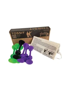 TOSSIT violet vert - Jeu de fléchettes ventouse