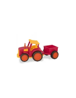 Tracteur rouge avec remorque - B.Toys