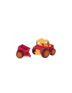 Tracteur rouge avec remorque - B.Toys