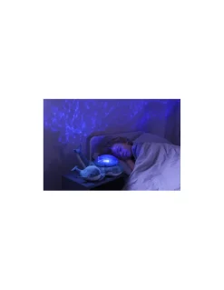 Tranquil whale blue family Peluche musicale à projections - Cloud b