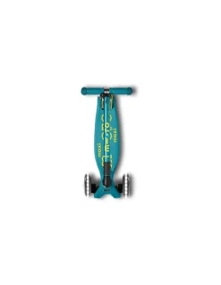 Trottinette Maxi Micro Deluxe Pliable LED Vert - Micro Mobility