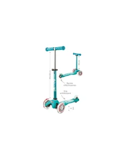 Trottinette Mini Micro Deluxe LED Aqua - Micro Mobility