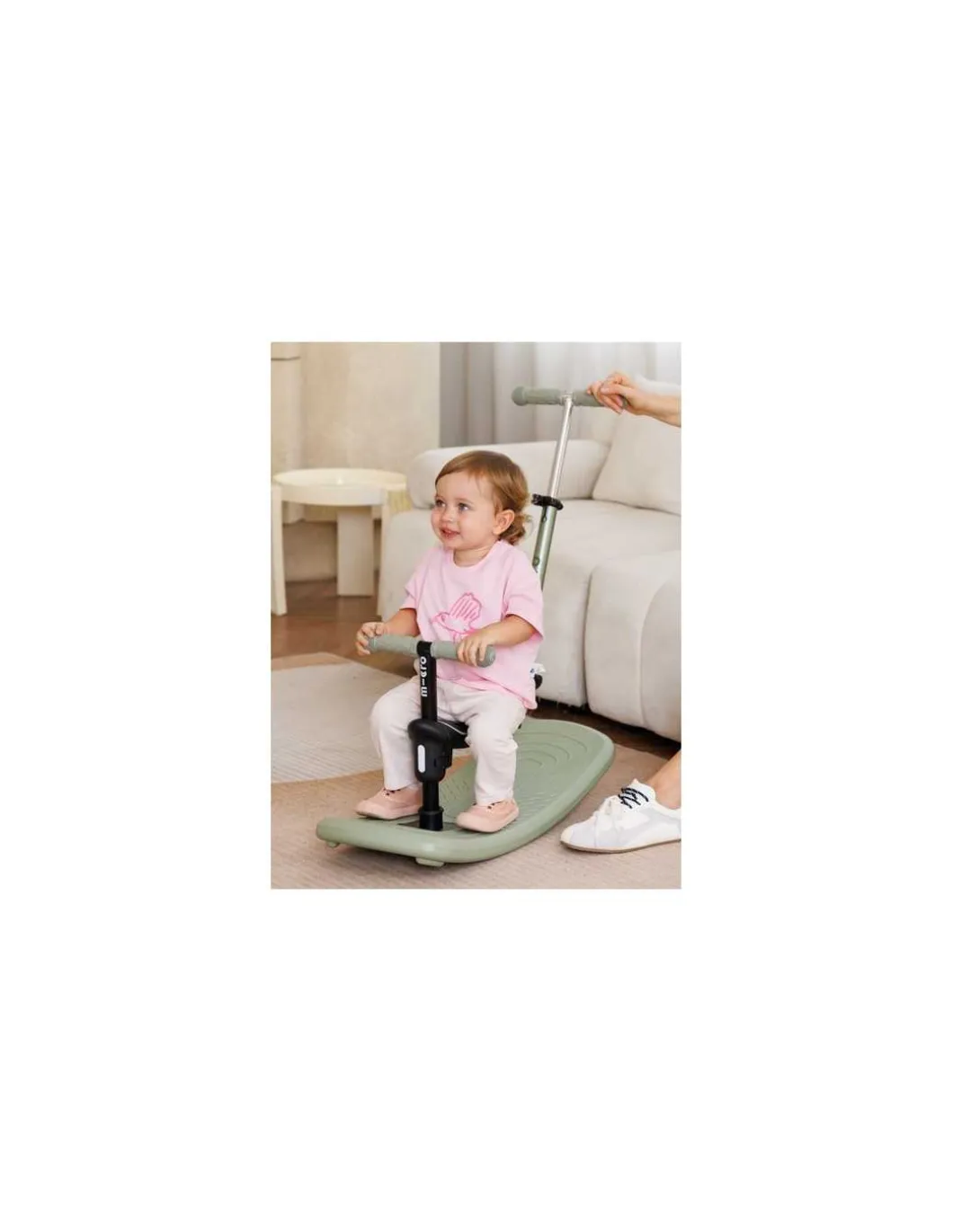 Trottinette Mini Micro Deluxe Rock & Go vert sauge LED - Micro Mobility