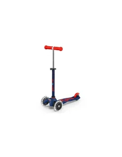 Trottinette Mini Micro Deluxe LED Bleu marine et rouge - Micro Mobility